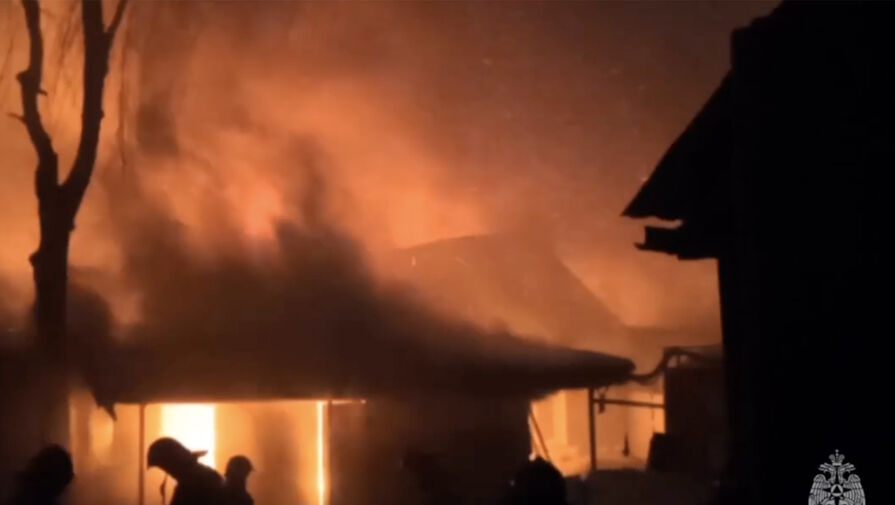 В Московской области произошел крупный пожар 