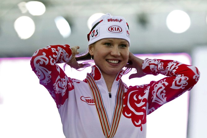 Ольга Фаткулина показала лучший результат на чемпионате мира в Сочи на дистанции 1000 м