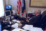 Вице-президент Дик Чейни в Белом доме 11 сентября 2001 года