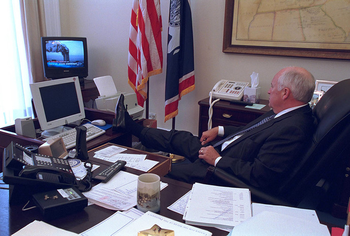 Вице-президент Дик Чейни в&nbsp;Белом доме 11&nbsp;сентября 2001&nbsp;года