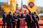Торжественная церемония запуска часов обратного отсчета во время мероприятий в рамках празднования 1000 дней до ЧМ-2018 в России
