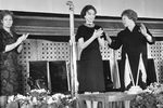 Тамара Миансарова приветствует работниц легкой промышленности, 1964 год