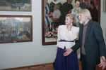 Актеры Юрий Назаров и Людмила Мальцева на выставке работ художника Василия Нечитайло в Москве, 1996 год