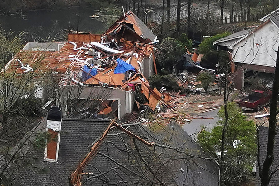 Последствия торнадо в&nbsp;штате Алабама в&nbsp;США, 25 марта 2021 года