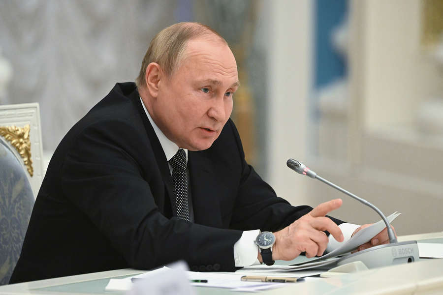 Президент РФ Владимир Путин на заседании президиума Государственного Совета, 25 мая 2022 года