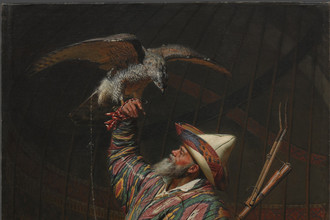 Василий Верещагин. Богатый киргизский охотник с соколом. 1871