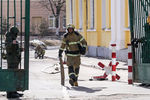 Ситуация на месте взрыва на территории Военно-космической академии им. А.Ф. Можайского в Санкт-Петербурге, 2 апреля 2019 года