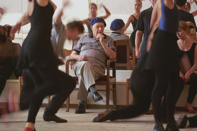 Игорь Моисеев на репетиции, 1997 год