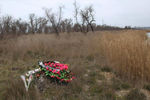 Цветы на месте гибели семьи Ларьковых