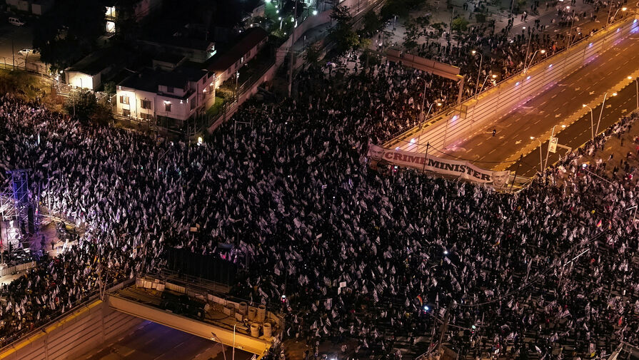 Times of Israel: около 400 тысяч человек вышли на акции протеста по всему Израилю