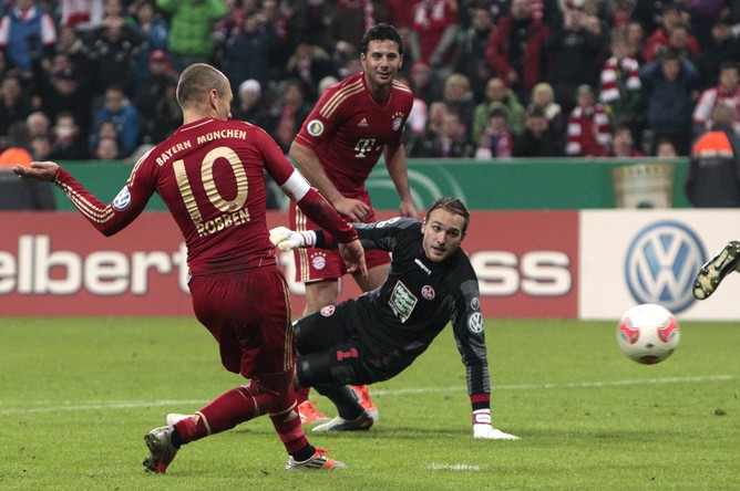 Арьен Роббен стал главным героем матча «Бавария» - «Кайзерслаутерн»