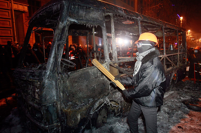 Во время столкновений между&nbsp;оппозицией и правоохранительными органами в&nbsp;Киеве