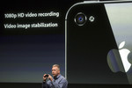 iPhone 4S может снимать видео в разрешении 1080p и обладает камерой 8 мегапикселей