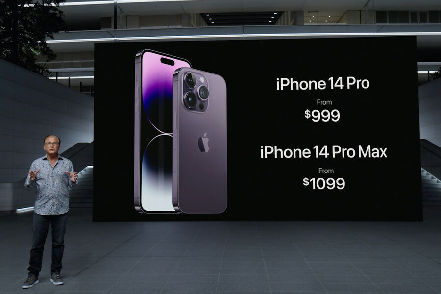 Цены в&nbsp;США на&nbsp;новые iPhone 14&nbsp;Pro и iPhone 14&nbsp;Pro Max
