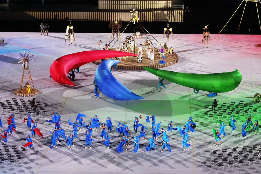 На&nbsp;церемонии открытия XVI летних Паралимпийских игр в&nbsp;Токио, 2021 год