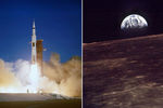 Старт «Аполлона-8» 21 декабря 1968 года
Старт «Аполлона-8» с астронавтами Фрэнком Борманом, Джеймсом Ловеллом и Уильямом Андерсом на борту состоялся 21 декабря 1968 года