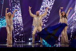 Шведская группа Alcazar в финале международного конкурса песни «Евровидение», 11 мая 2024 года