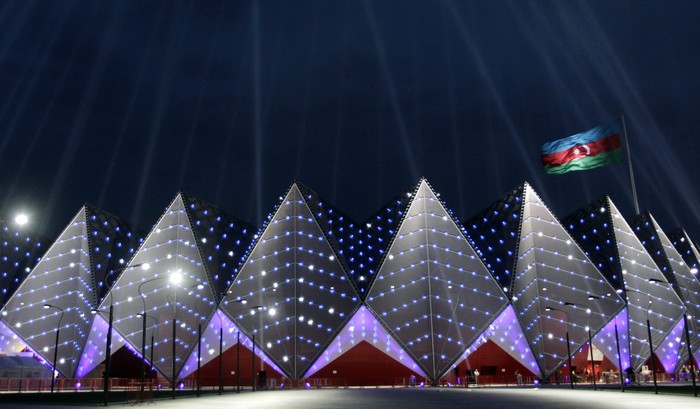 Зал Crystal Hall в&nbsp;Баку. Здесь проходит Евровидение 2012.