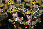Центральный военный оркестр Министерства обороны РФ на церемонии открытия фестиваля «Спасская башня»