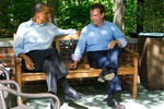 Дмитрий Медведев и Барак Обама, 2012 год
