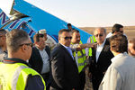 Премьер-министр Египта Исмаил Шариф на месте крушения самолета А-321 авиакомпании «Когалымавиа» в центральной части Синайского полуострова