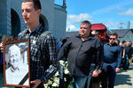 Прощание с журналистом Павлом Шереметом в храме в честь Всех Святых в Минске