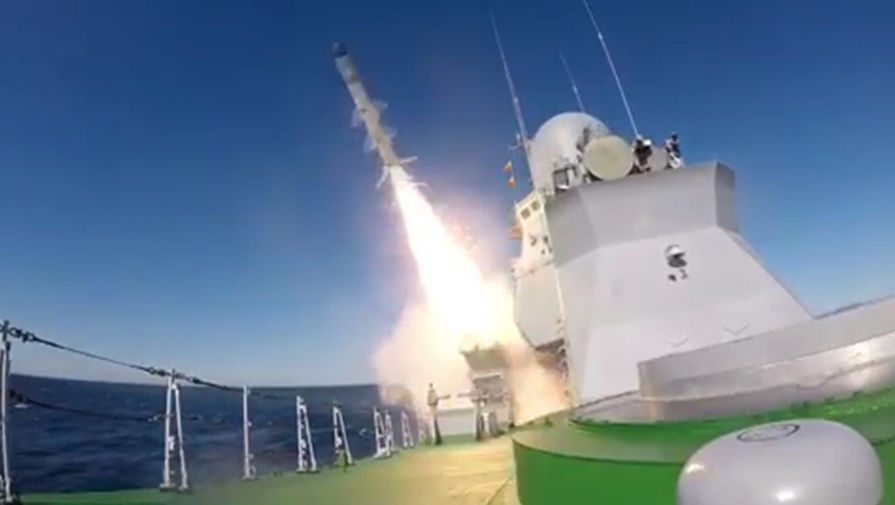 Первый пуск крылатой ракеты Х-35 «Уран» с малого ракетного корабля «Смерч» в акватории Японского моря, 2019 год