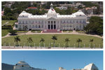 Национальный дворец в Порт-о-Пренсе, Гаити, до и после разрушительного землетрясения 2010 года
