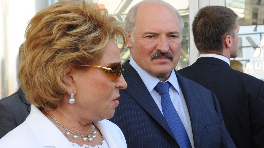 Председатель Совета Федерации России Валентина Матвиенко и президент Белоруссии Александр Лукашенко, 2015 год