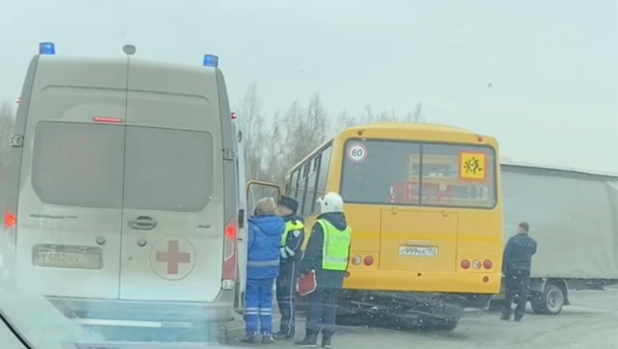 Автобус с детьми попал в ДТП под Нижним Новгородом
