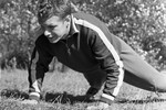 Борис Лагутин во время тренировки, 1964 год