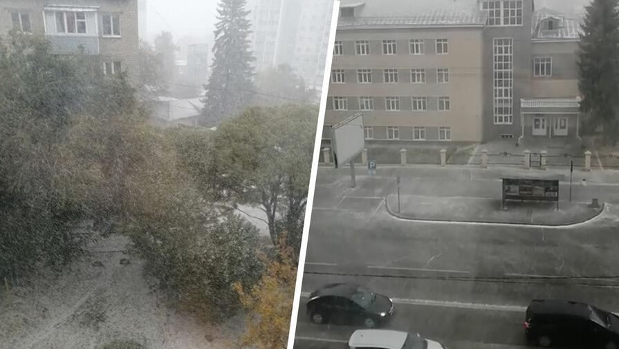 Первый снег выпал в Барнауле и других городах Алтайского края