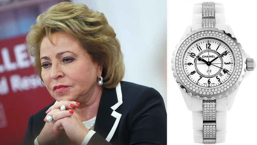 Председатель Совета Федерации Валентина Матвиенко. Часы Chanel J12 Quartz 33mm H1420