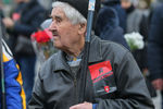Участник «Марша Достоинства» в Киеве, посвященного 6-летней годовщине событий на Майдане, 20 февраля 2020 года