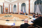 Лидеры государств во время встречи в Минске
