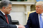 Президент Украины Петр Порошенко и президент США Дональд Трамп во время встречи в Белом доме в Вашингтоне, 20 июня 2017 года