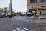 Последствия ДТП на улице Баррикадная в центре Москвы, 25 октября 2021 года