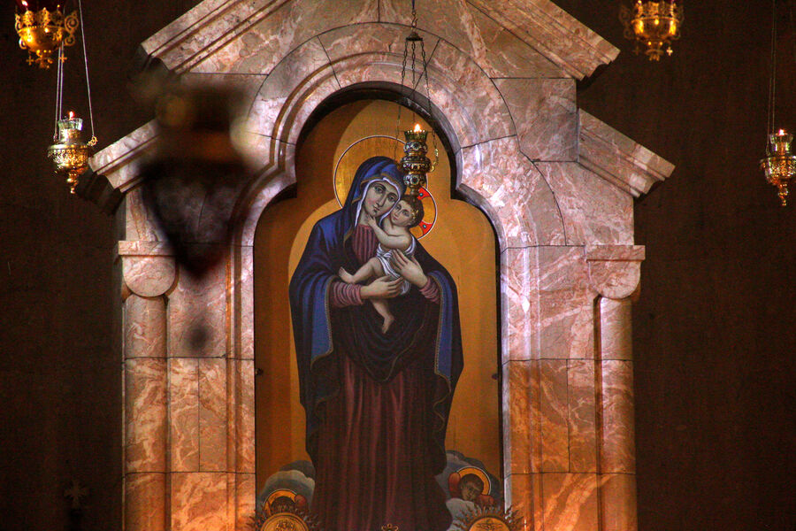 Икона Богородицы в церкви Святой Богородицы Зоравор в Ереване