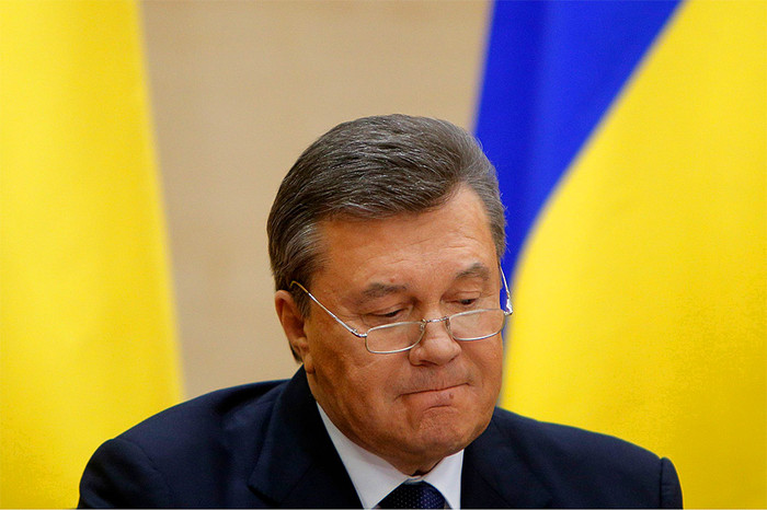 Виктор Янукович во время своей пресс-конференции в&nbsp;Ростове-на-Дону