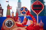 Торжественная церемония запуска часов обратного отсчета во время мероприятий в рамках празднования 1000 дней до ЧМ-2018 в России
