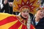 Участница празднования Масленицы в «Долине Лефкадия» в Краснодарском крае