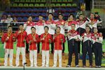 Мужская сборная России по спортивной гимнастике завоевала серебряную медаль Олимпиады в Рио-де-Жанейро в командном гимнастическом многоборье. Золото выиграли гимнасты из Японии. Третье место заняли китайцы