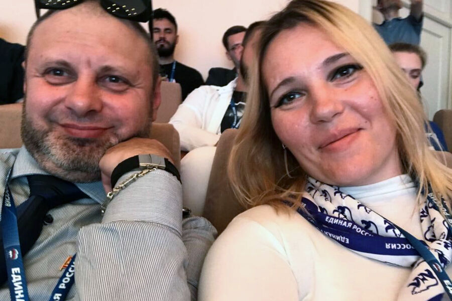 Валерий Демин с супругой Анастасией 