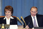 Валентина Матвиенко и Владимир Путин, 2000 год