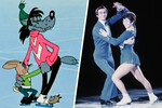 Исполненное фигуристами Людмилой Пахомовой и Александром Горшковым на олимпиаде 1976 года золотое танго «Кумпарсита» увековечили в виде танца волка и зайца в мультфильме «Ну, погоди»