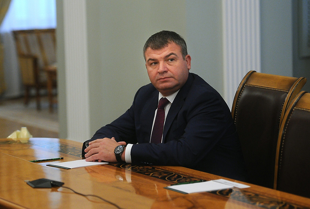 Анатолий Сердюков во время совещания по противодействию терроризму (2012 г.)