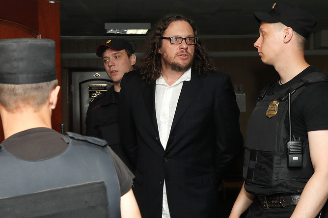 Бизнесмен Сергей Полонский перед вынесением приговора на заседании Пресненского суда, 12 июля 2017 года