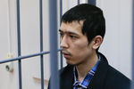 Предполагаемый организатор теракта в Санкт-Петербурге Аброр Азимов в Басманном суде Москвы, 18 апреля 2017 года