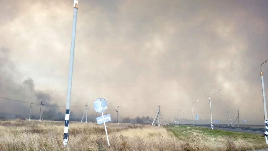 Пожар на&nbsp;складе боеприпасов в&nbsp;Рязанской области, 7 октября 2020 года