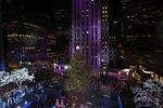 Церемония зажжения главной рождественской елки США на площади Рокфеллер-плаза в Нью-Йорке